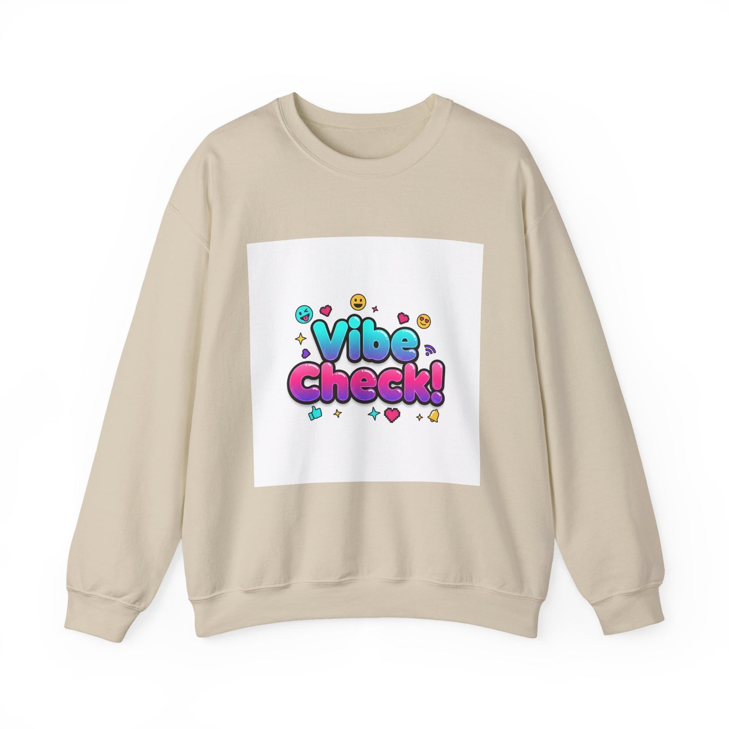 Vibe Check! Crewneck Sweatshirt | Gen-Z Slang, Meme Typography