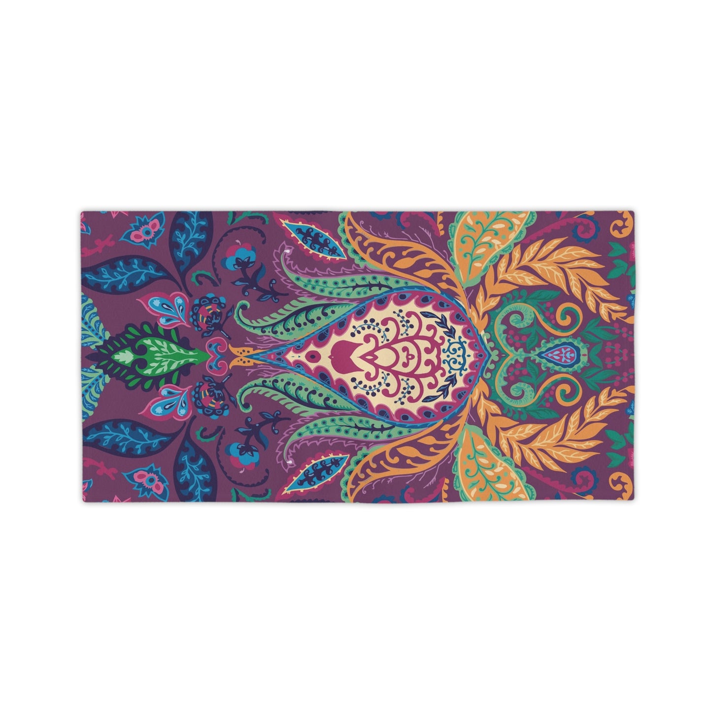 Boho Floral Paisley Beach Towel