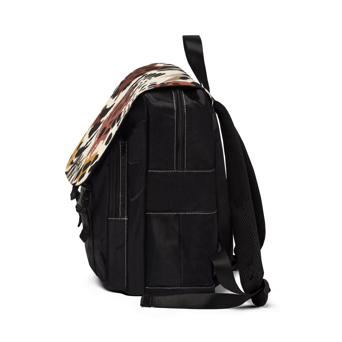 Unisex Casual Shoulder Mixed Animal Print Backpack
