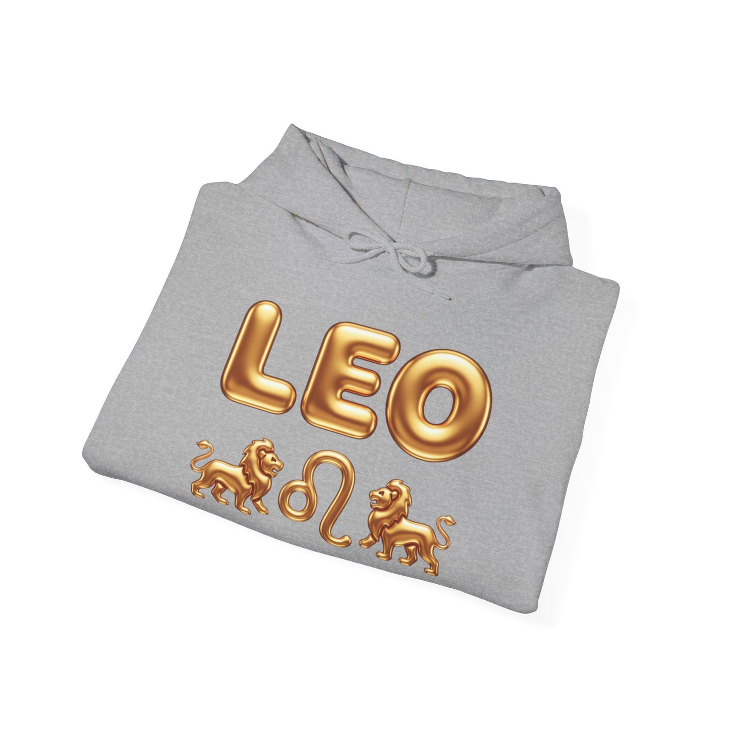 Leo Zodiac Hoodie — Gold Lion Astrology Sweatshirt (Leo Symbol)