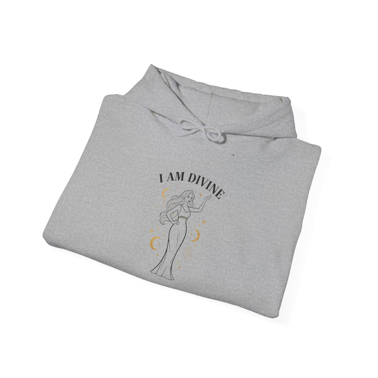 I Am Divine Hoodie | goddess manifest, mythic empowerment
