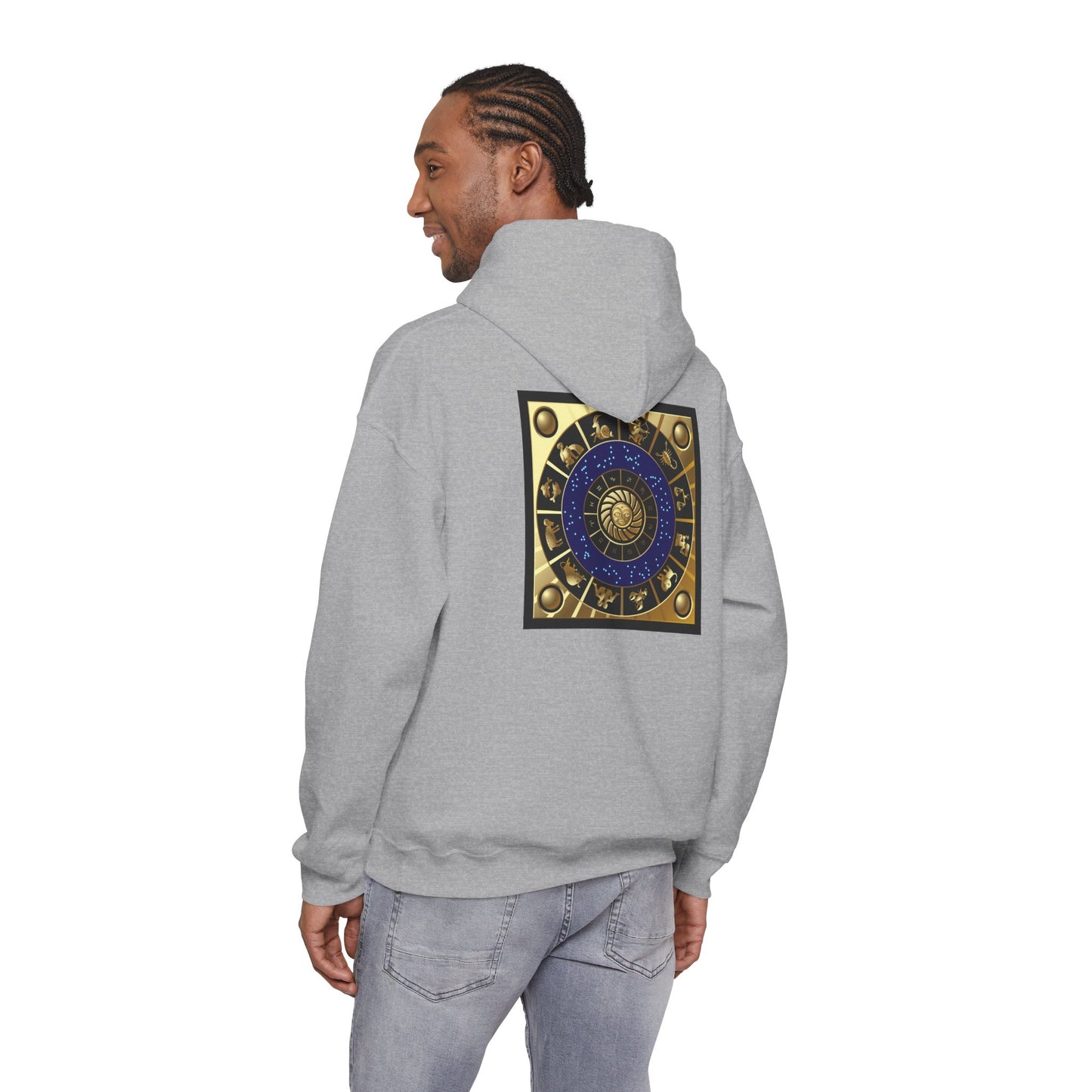 Libra Zodiac Hoodie — Gold Scales Astrology Pullover