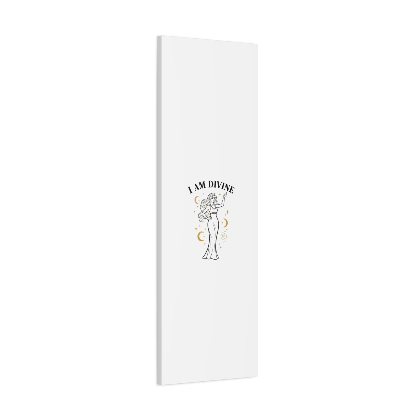 I Am Divine goddess art print | Matte Canvas wall art, manifestation decor