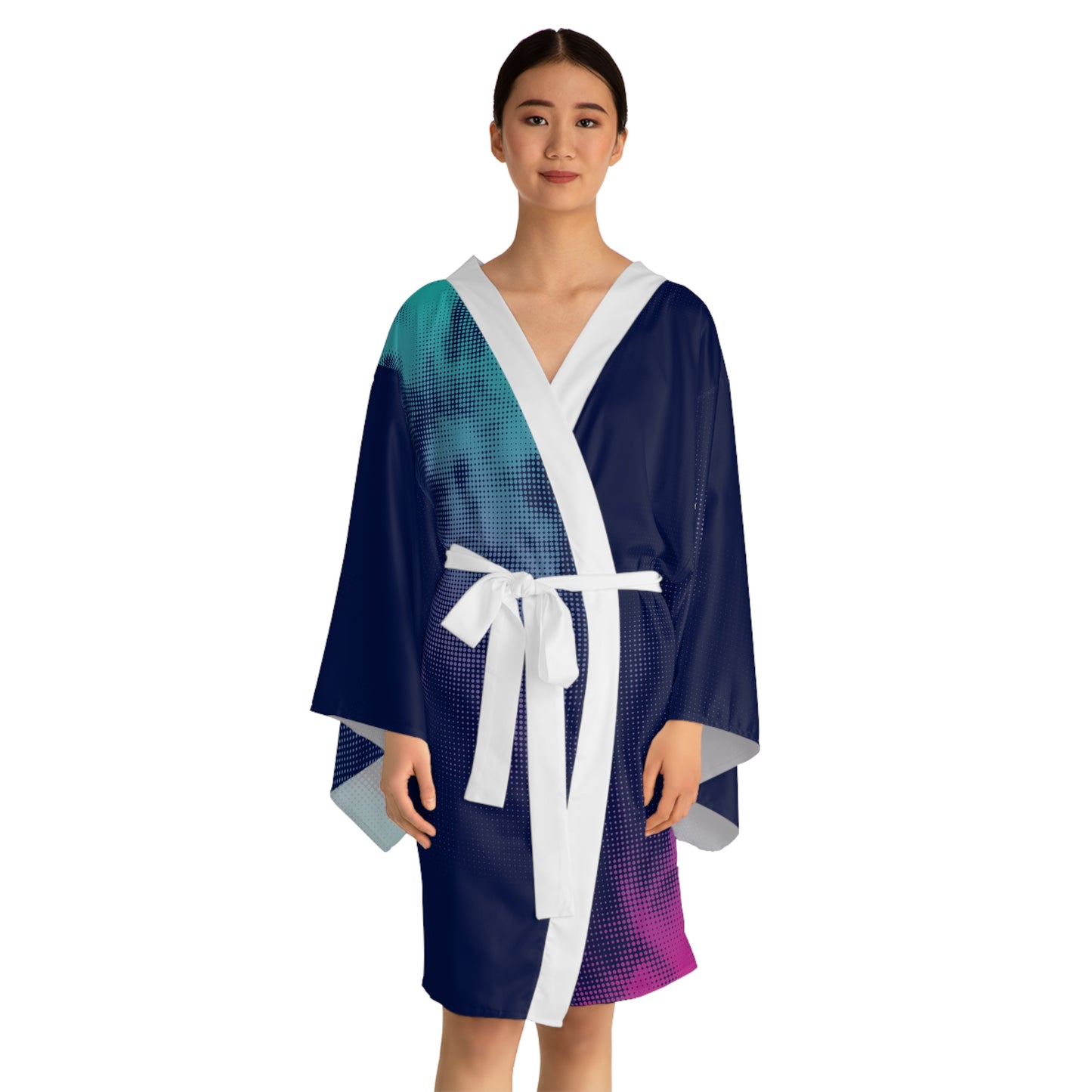 Tie Dyed Kimono Robe