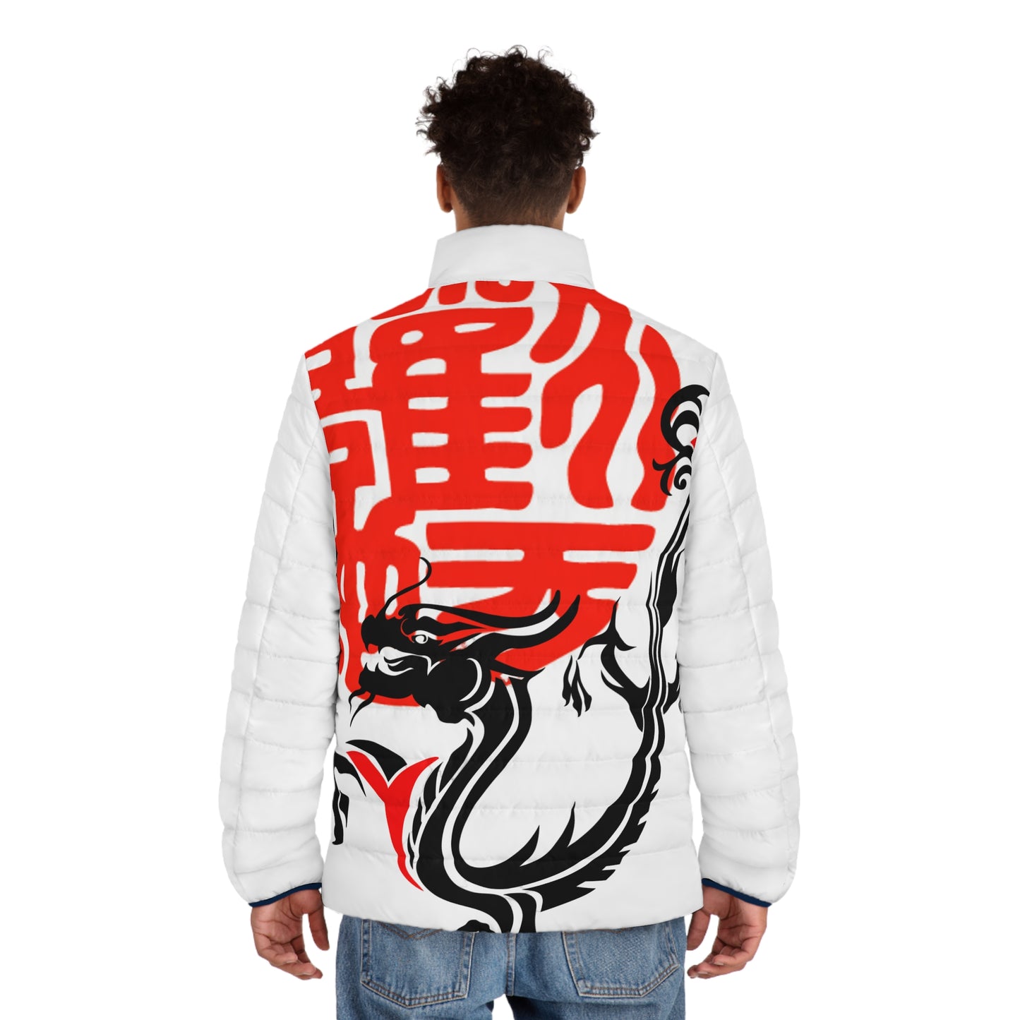 Red Dragon Puffer Jacket