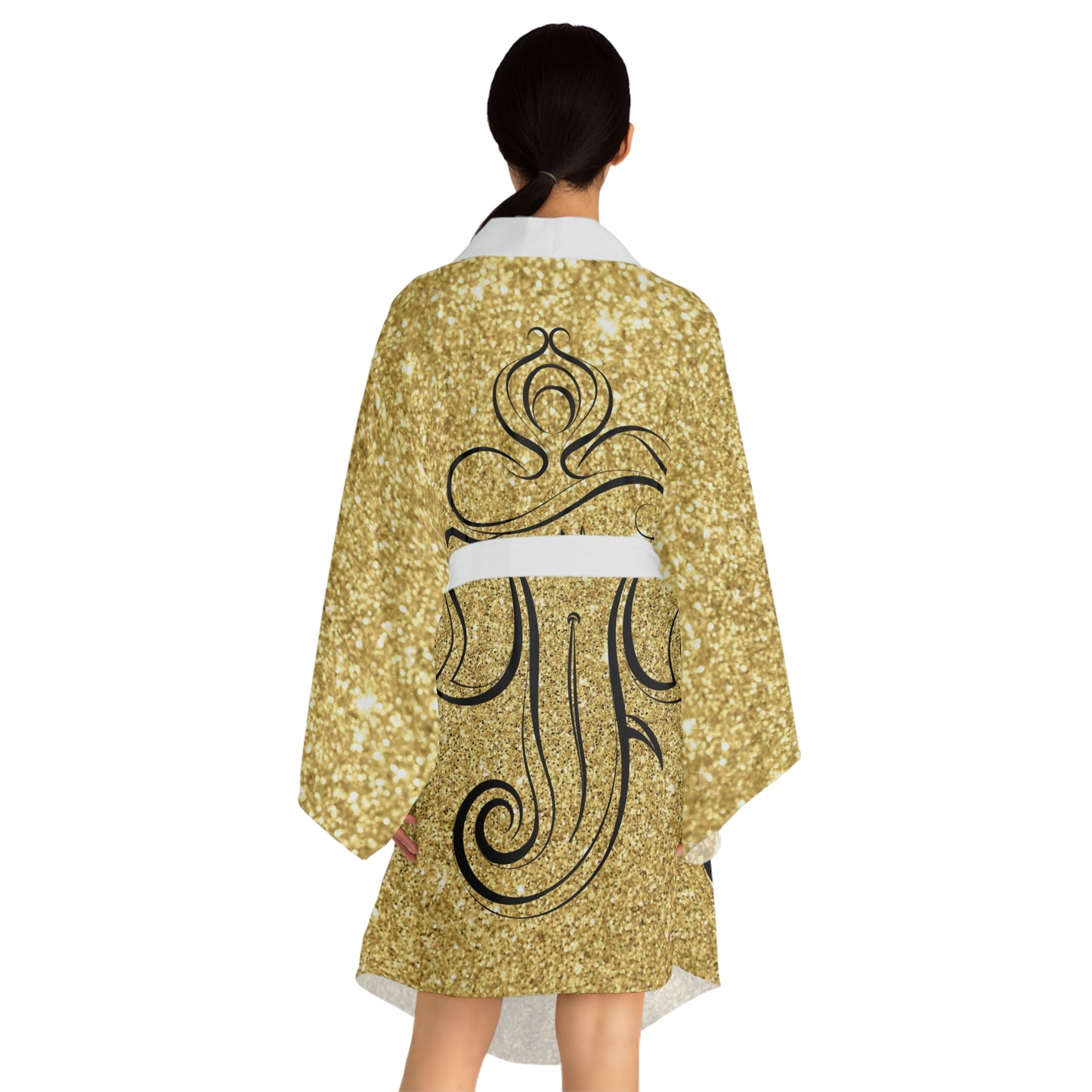 Gold Ganesha Kimono Robe