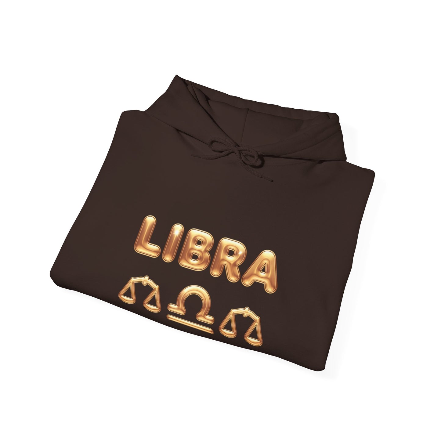 Libra Zodiac Hoodie — Gold Scales Astrology Pullover