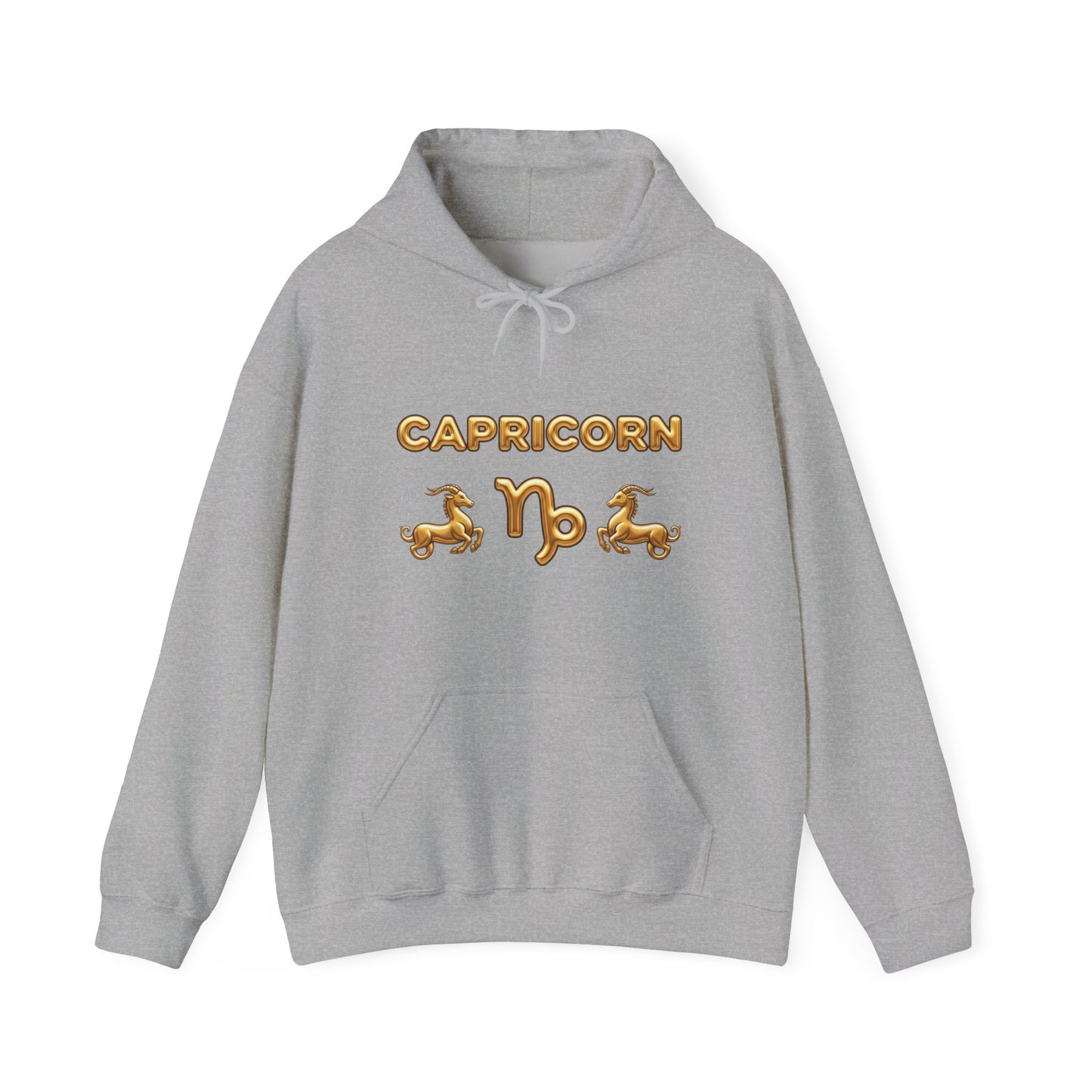 Capricorn Gold Zodiac Hoodie — Astrological Horoscope Sweatshirt