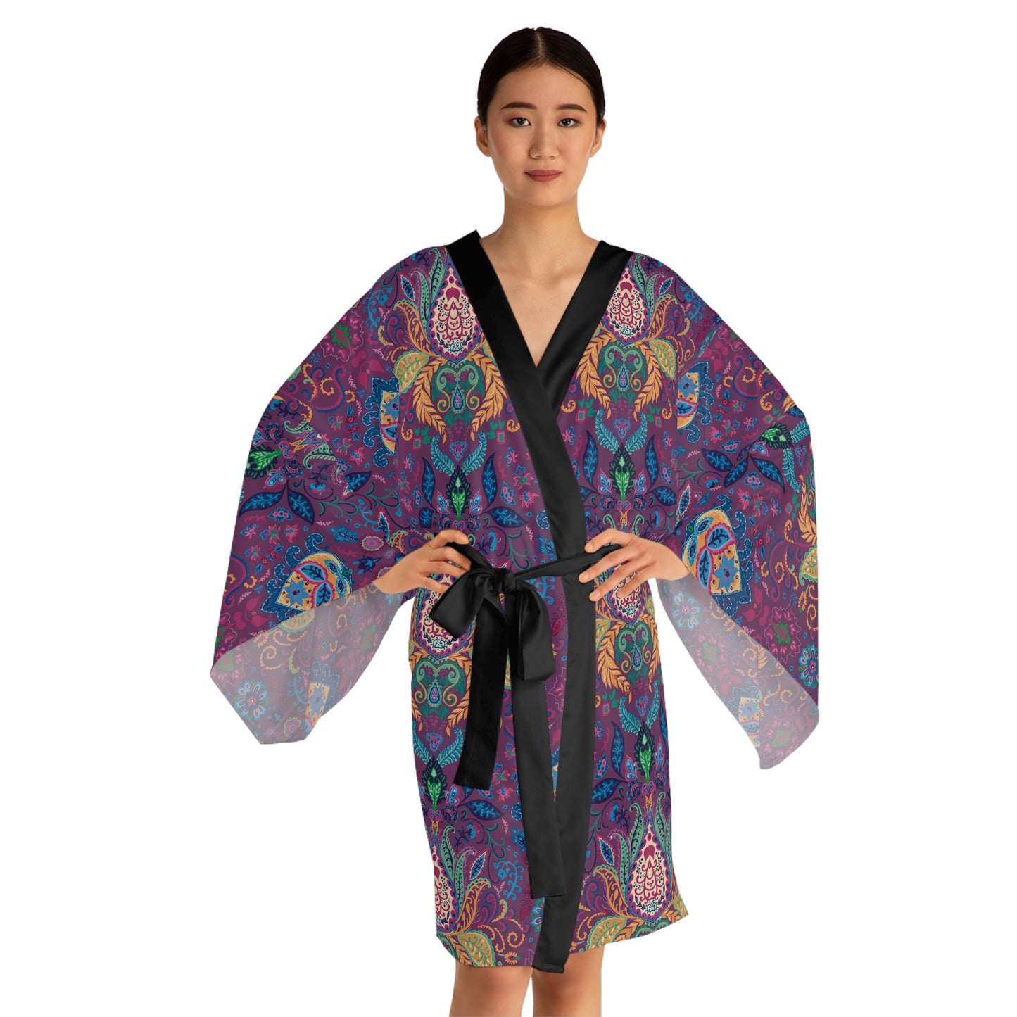 Boho Paisley Kimono Robe