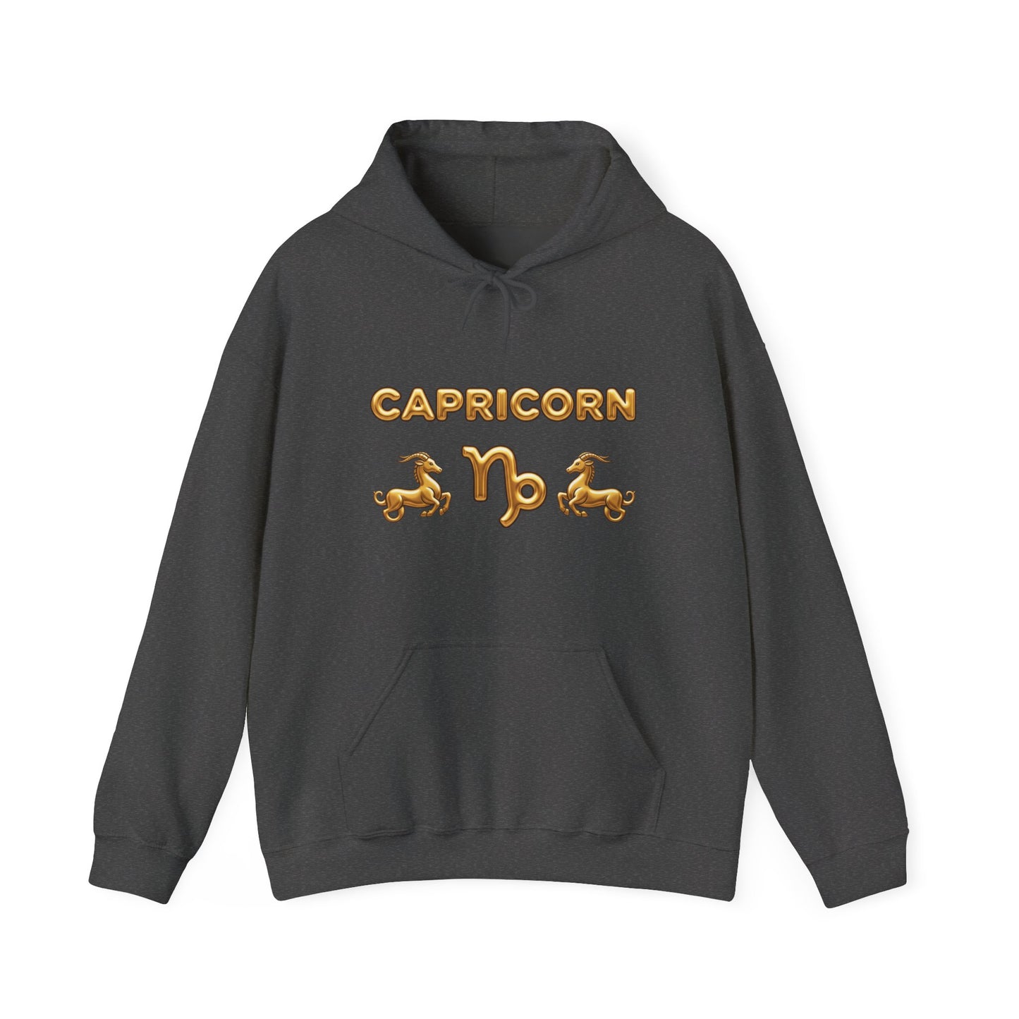 Capricorn Gold Zodiac Hoodie — Astrological Horoscope Sweatshirt