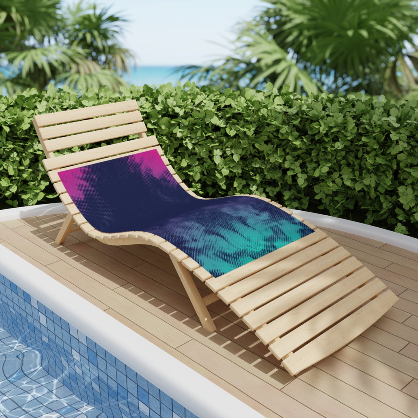 Tie-Dye Ombre Beach Towel