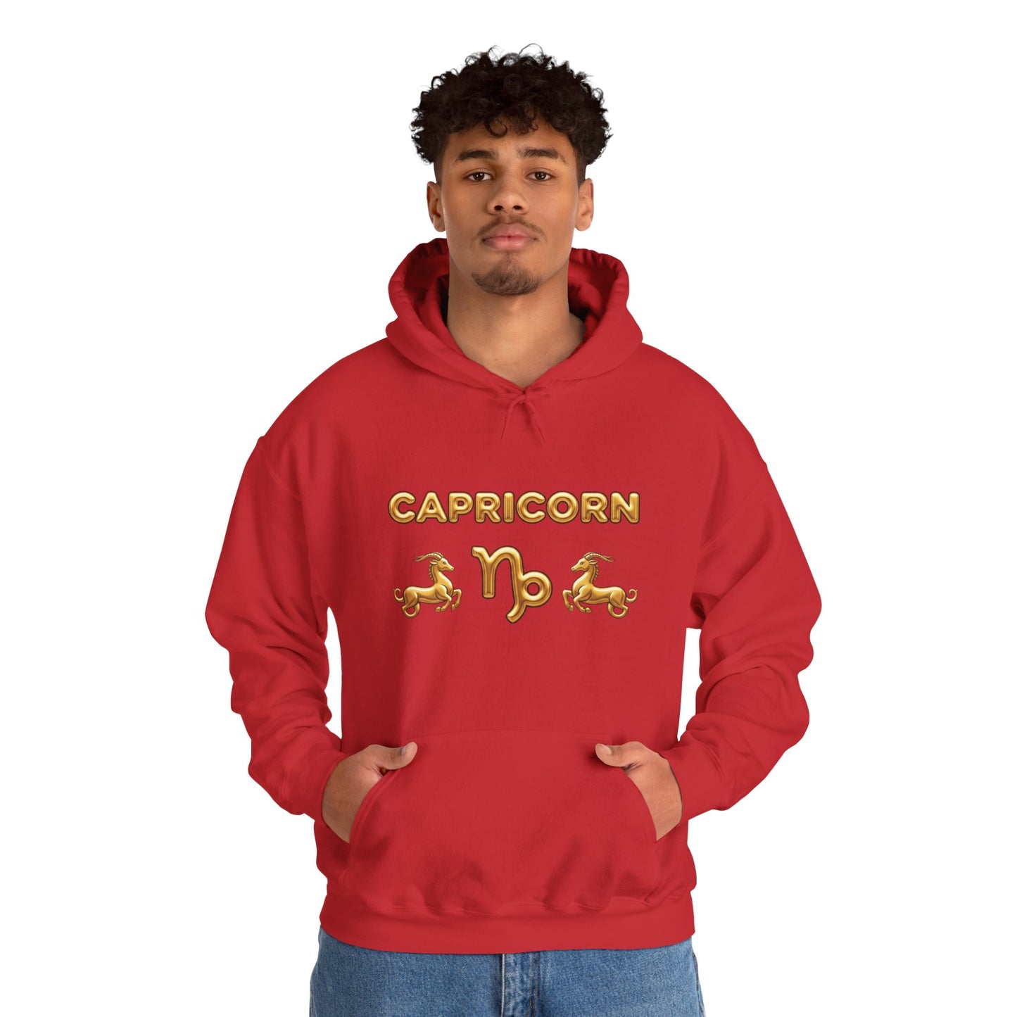 Capricorn Gold Zodiac Hoodie — Astrological Horoscope Sweatshirt