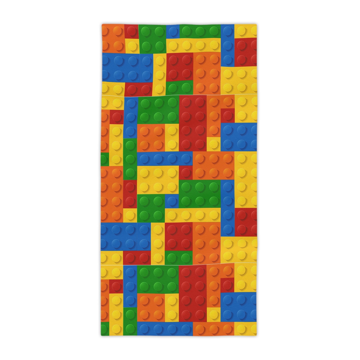 Building Block Pattern Beach Towel