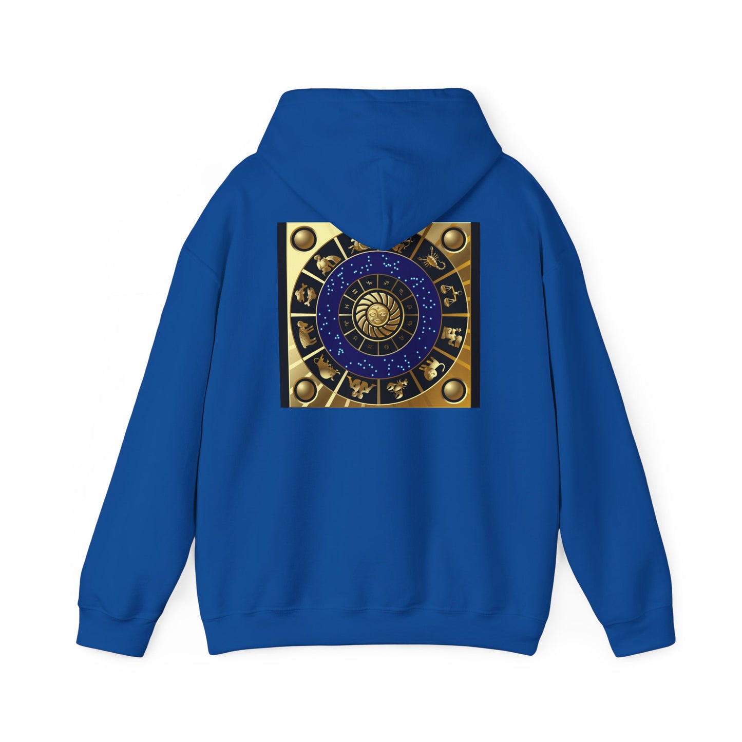 Leo Zodiac Hoodie — Gold Lion Astrology Sweatshirt (Leo Symbol)