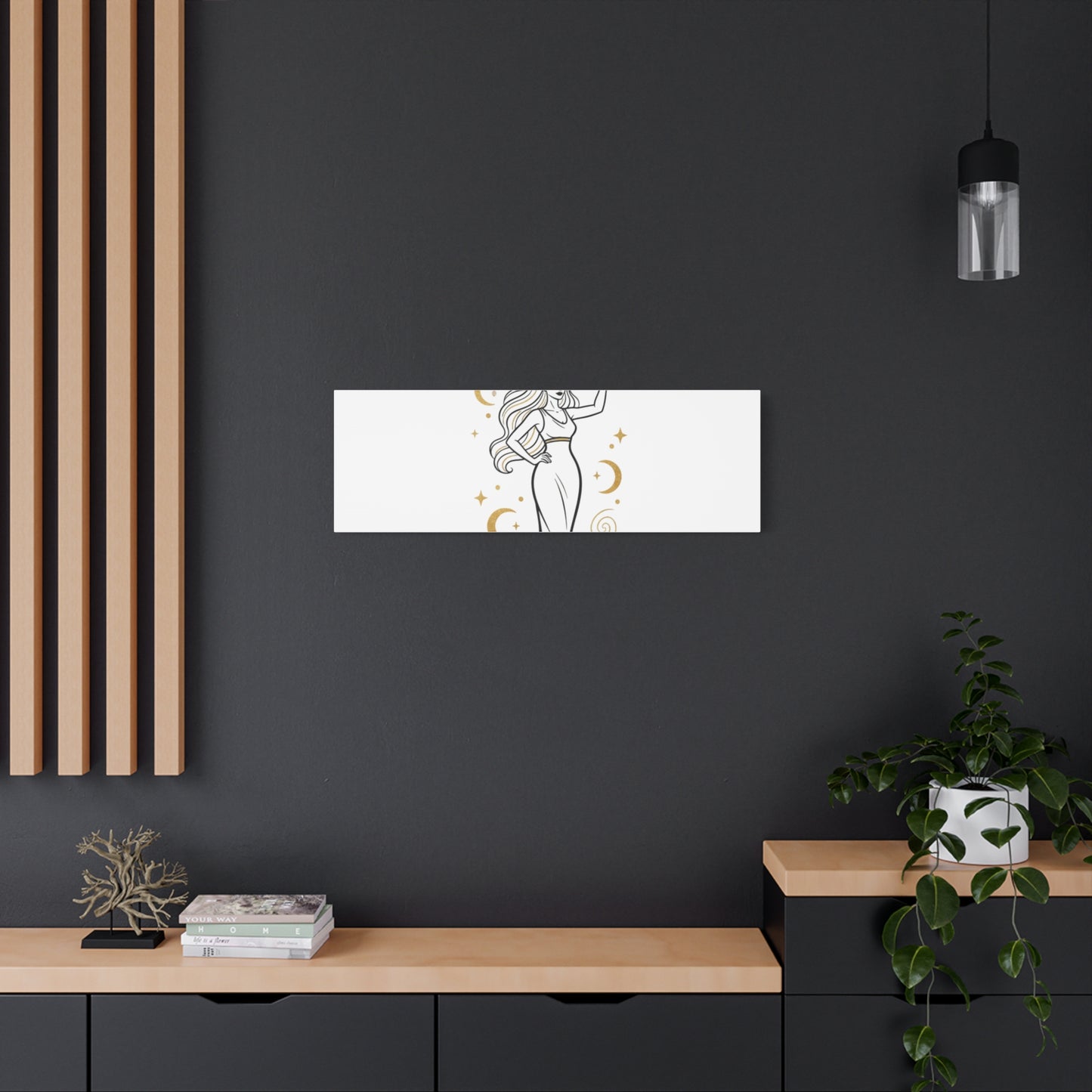I Am Divine goddess art print | Matte Canvas wall art, manifestation decor