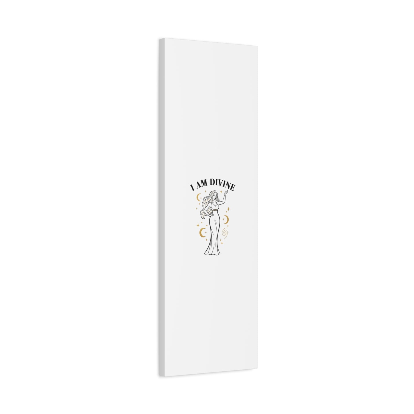 I Am Divine goddess art print | Matte Canvas wall art, manifestation decor
