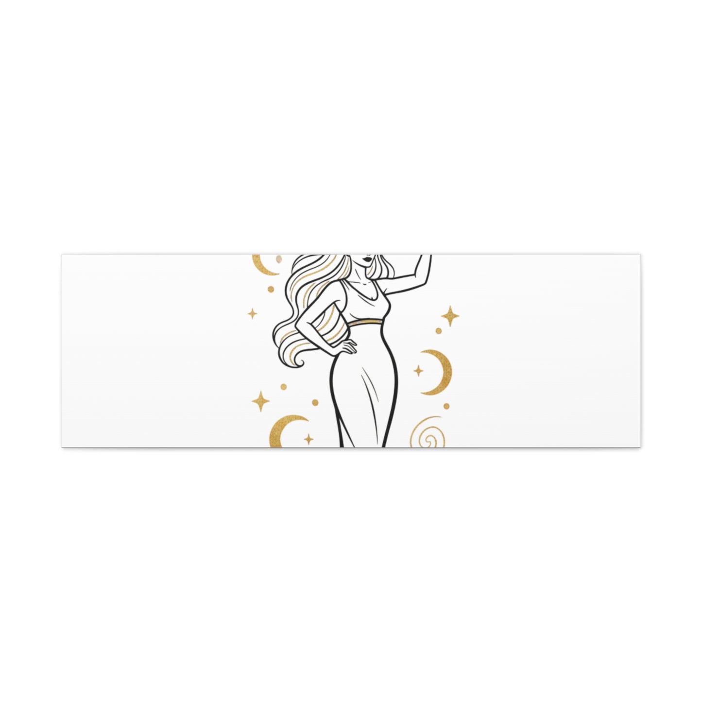 I Am Divine goddess art print | Matte Canvas wall art, manifestation decor
