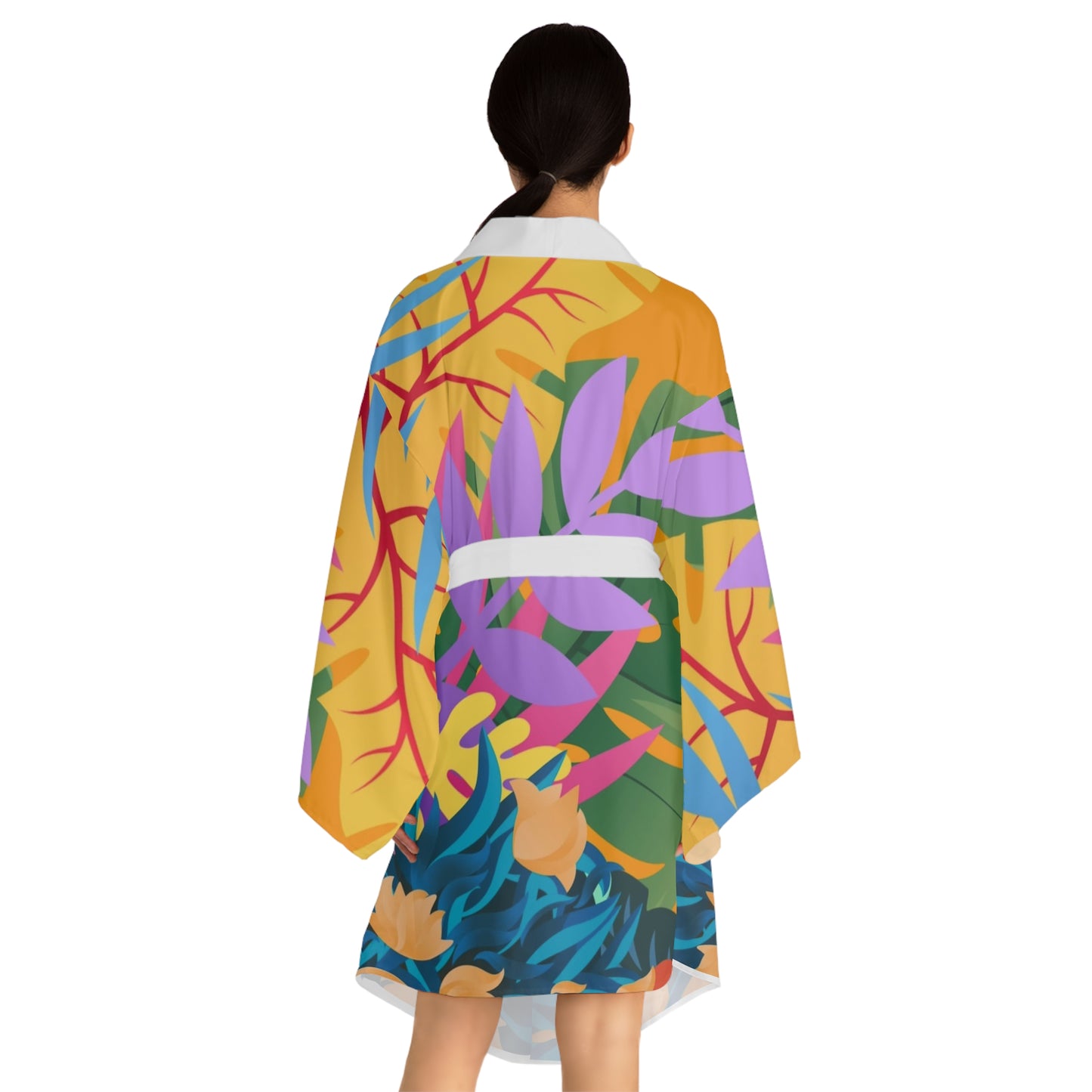 Tropical Floral Kimono Robe
