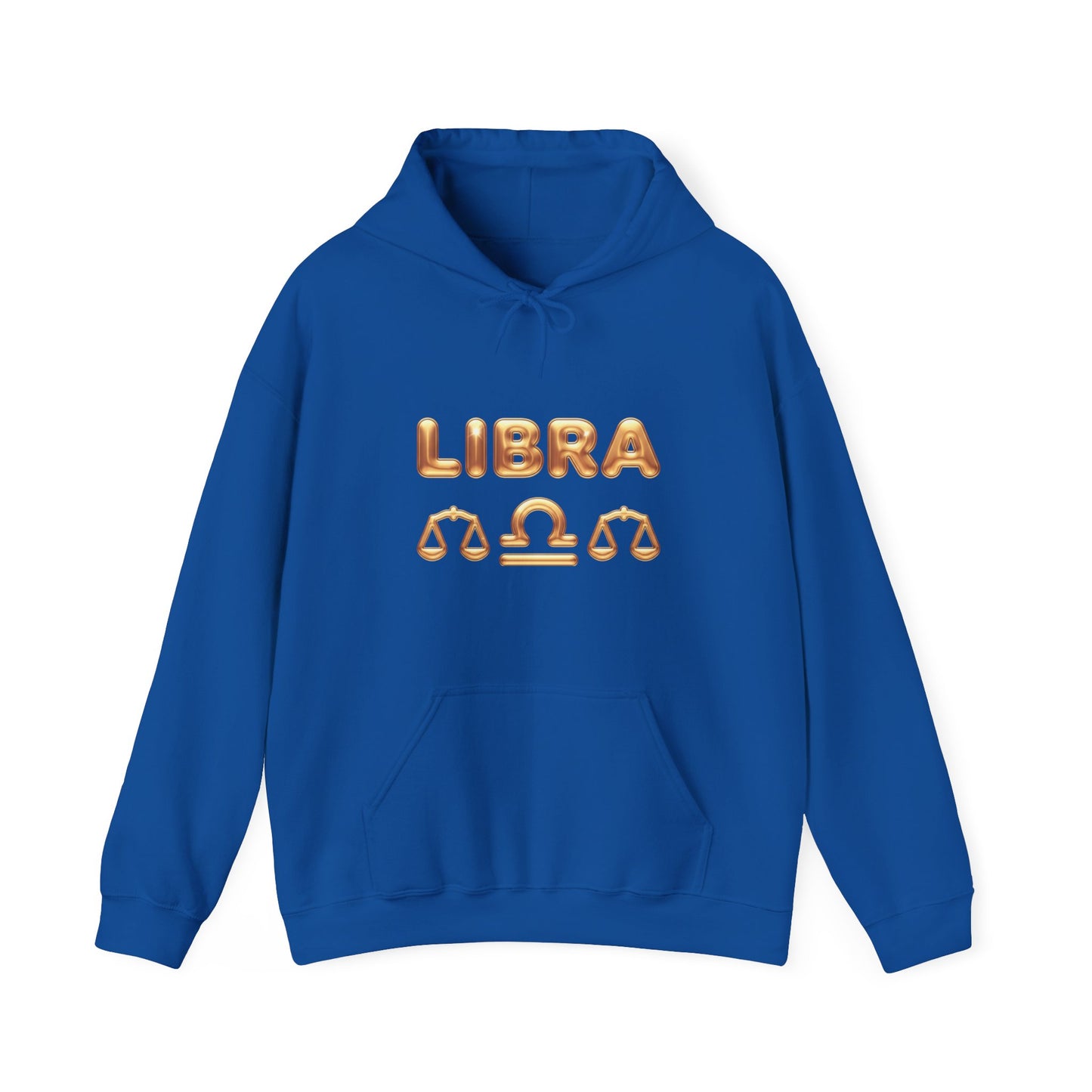 Libra Zodiac Hoodie — Gold Scales Astrology Pullover
