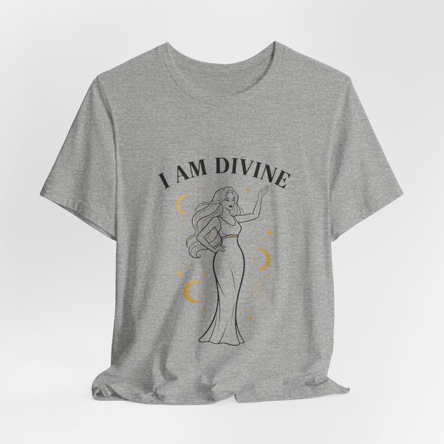 I Am Divine tee | Goddess affirmation shirt, manifest goddess vibe