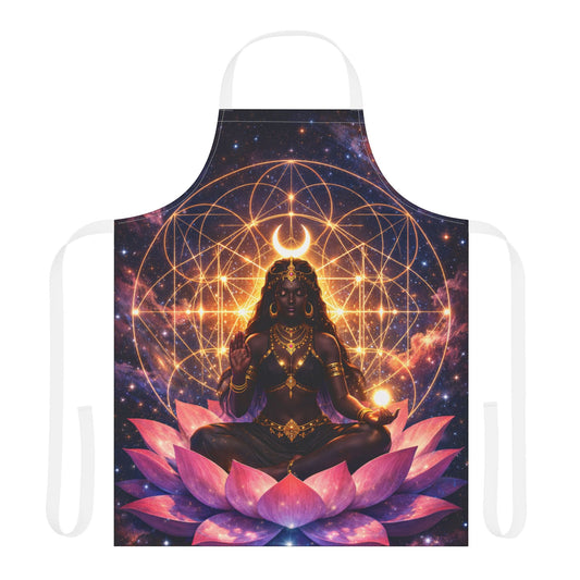 Meditative Goddess Lotus Cosmic Chakra Apron