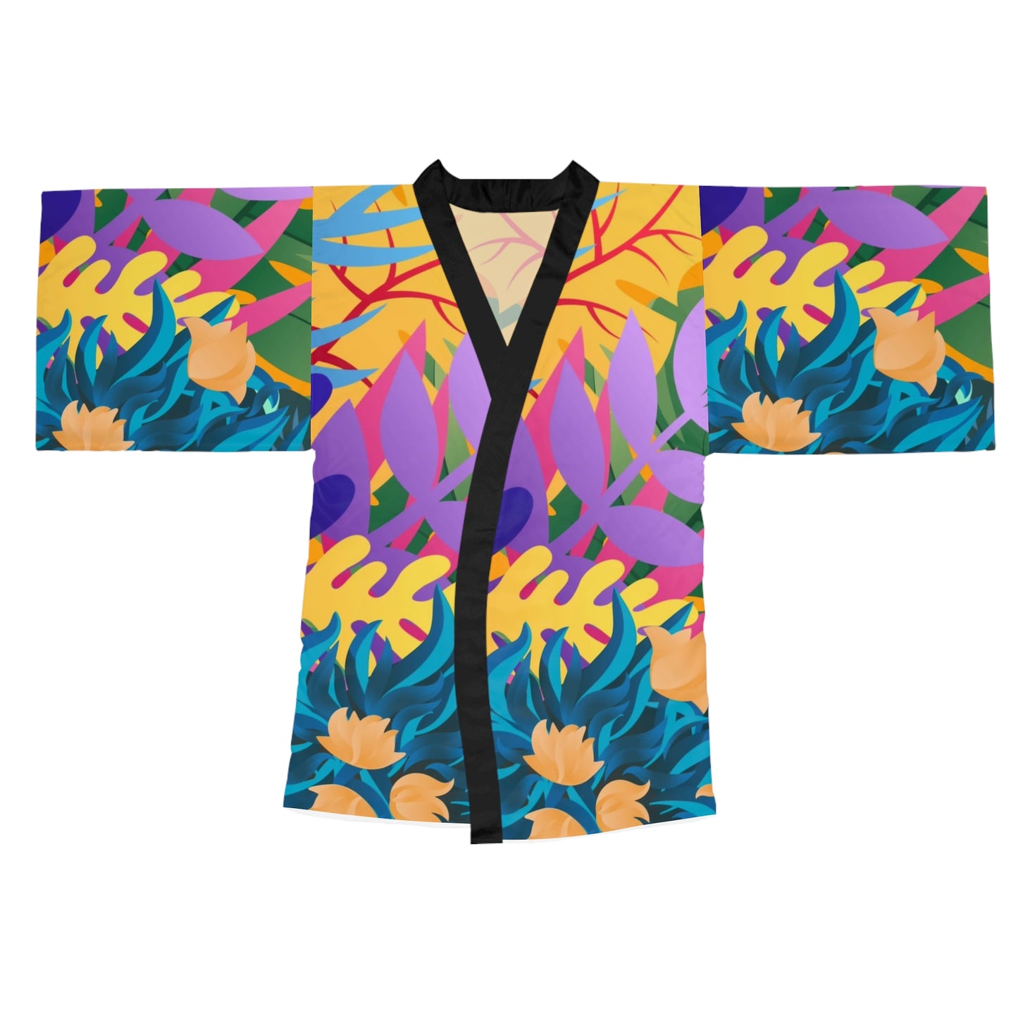 Tropical Floral Kimono Robe