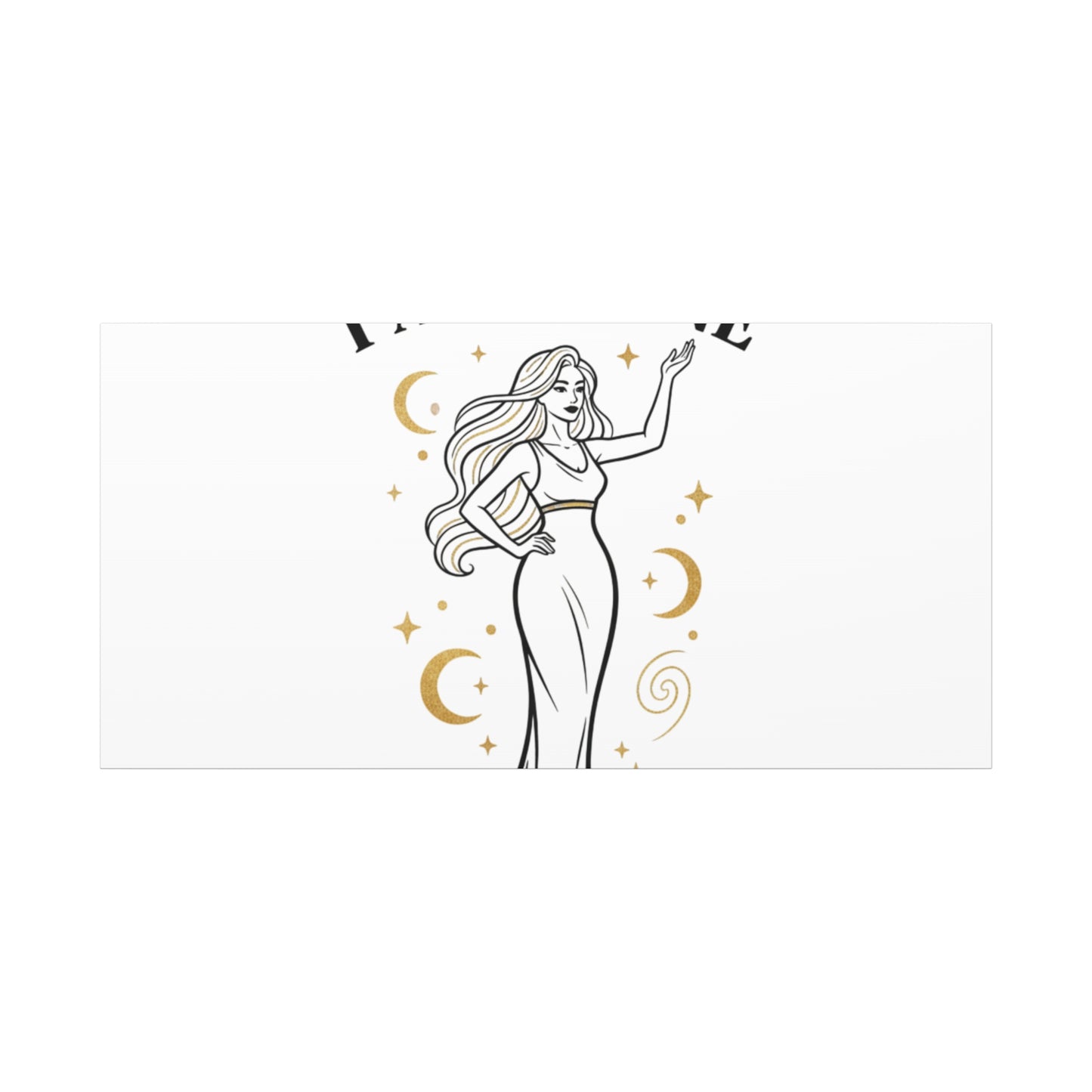 I Am Divine goddess art print | Matte Canvas wall art, manifestation decor