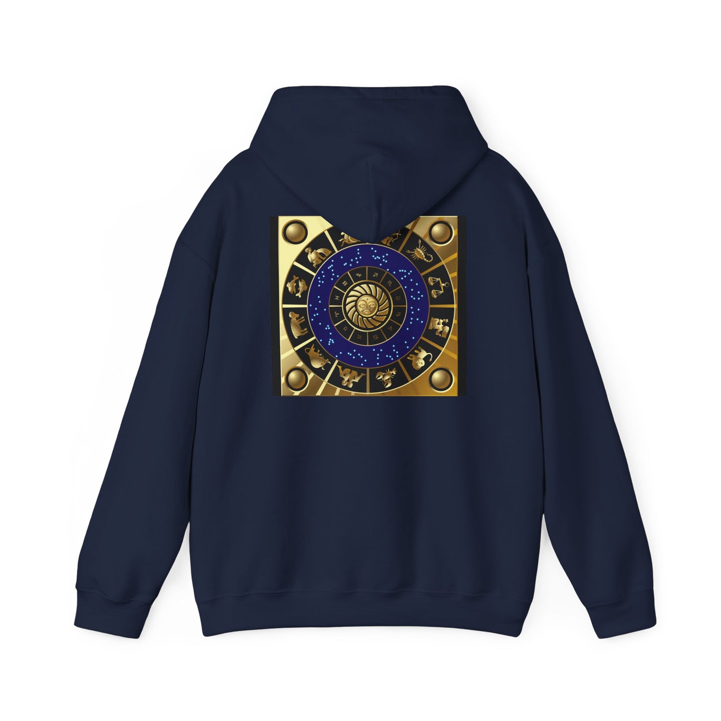 Leo Zodiac Hoodie — Gold Lion Astrology Sweatshirt (Leo Symbol)