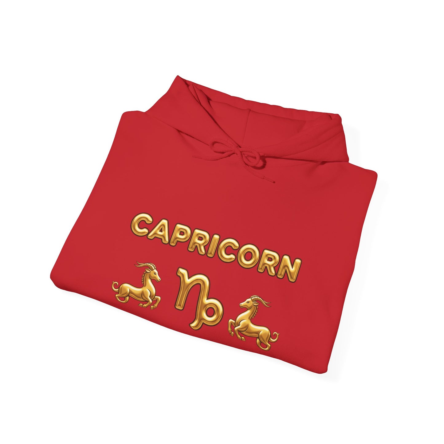 Capricorn Gold Zodiac Hoodie — Astrological Horoscope Sweatshirt