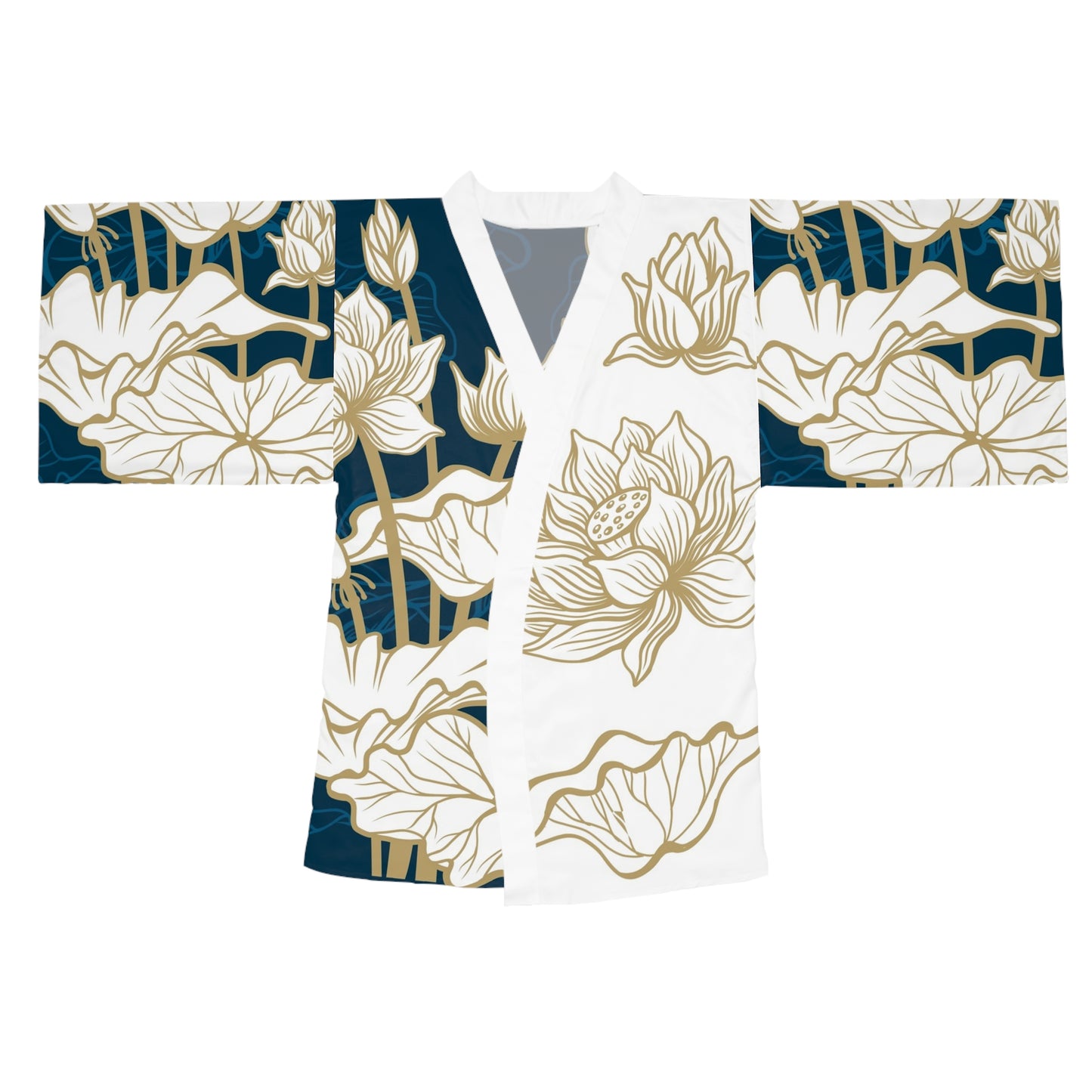 Lotus Floral Kimono Robe
