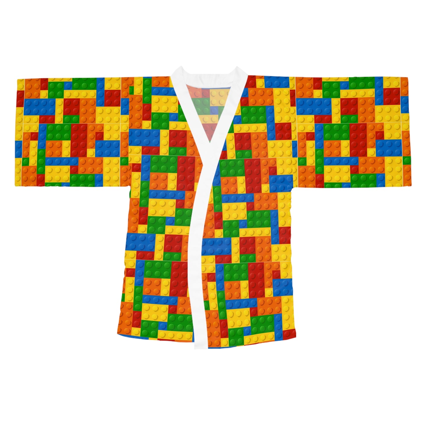 Brick Pattern Kimono Robe