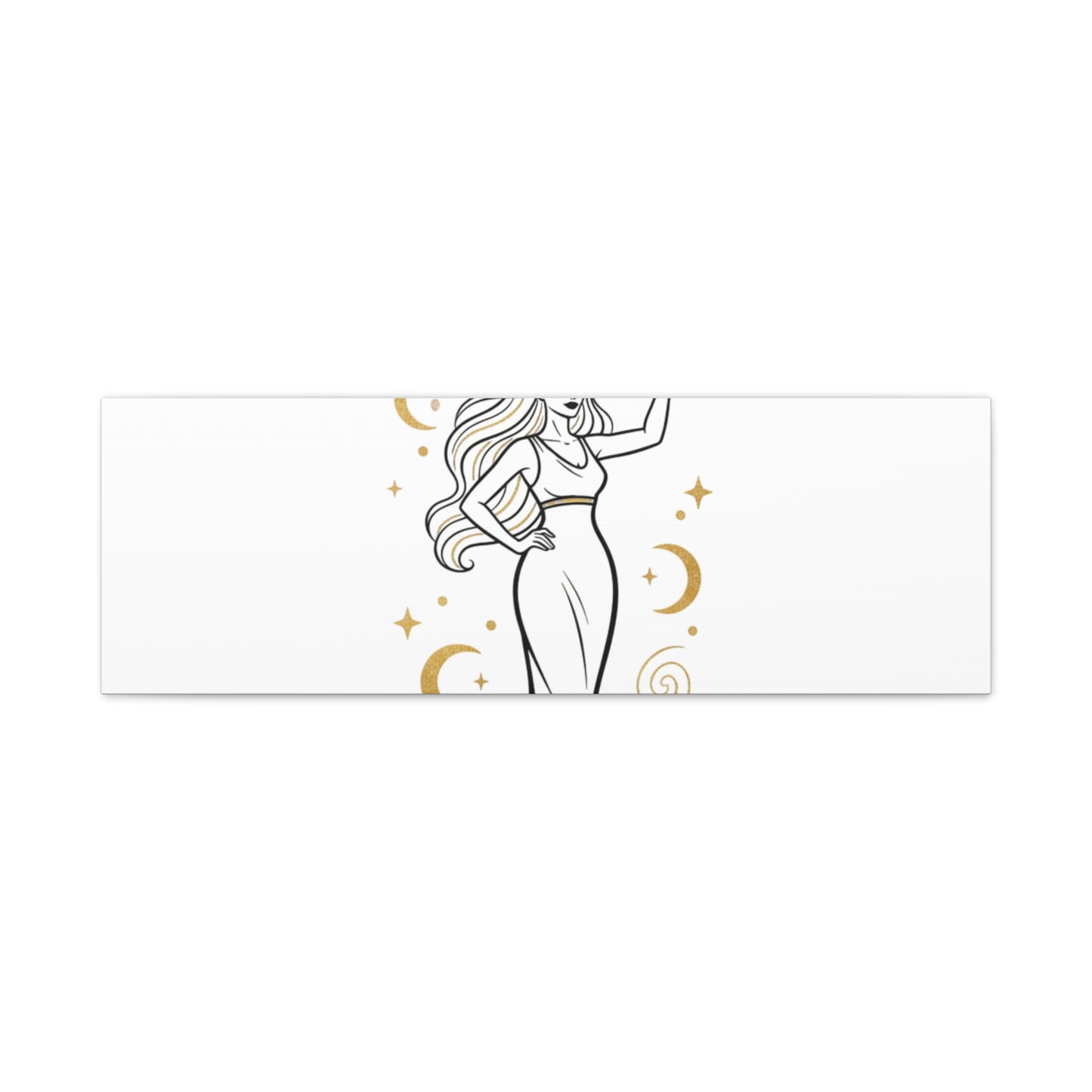 I Am Divine goddess art print | Matte Canvas wall art, manifestation decor