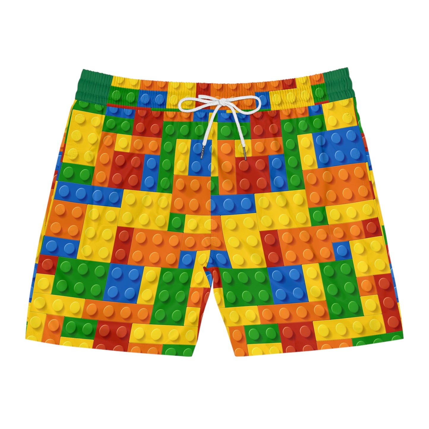 Fun LEGO-Inspired Men’s Mid-Length SwimTrunks