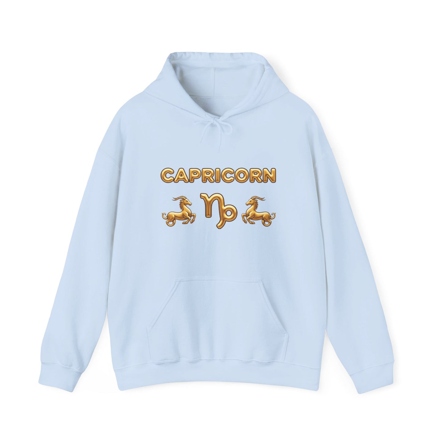 Capricorn Gold Zodiac Hoodie — Astrological Horoscope Sweatshirt