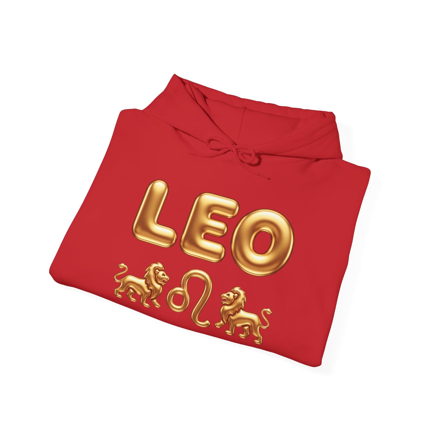Leo Zodiac Hoodie — Gold Lion Astrology Sweatshirt (Leo Symbol)