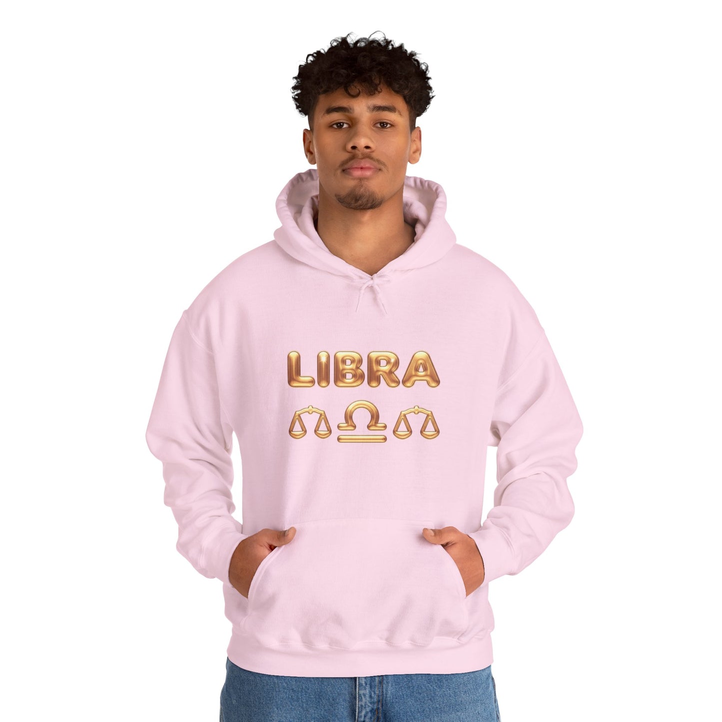 Libra Zodiac Hoodie — Gold Scales Astrology Pullover