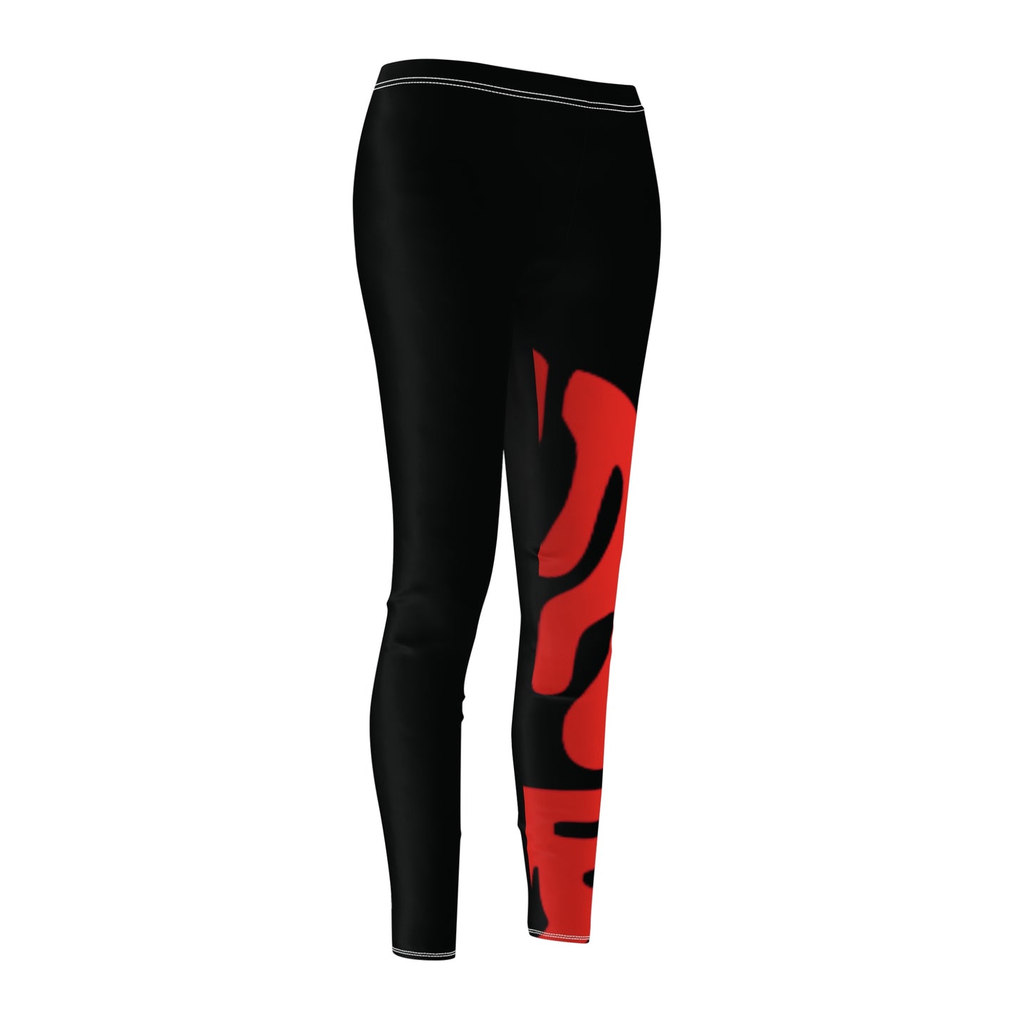 Red Flame Accent Leggings