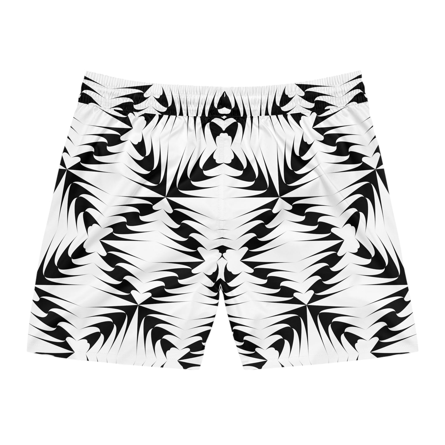 Monochrome Tropical Swim Shorts