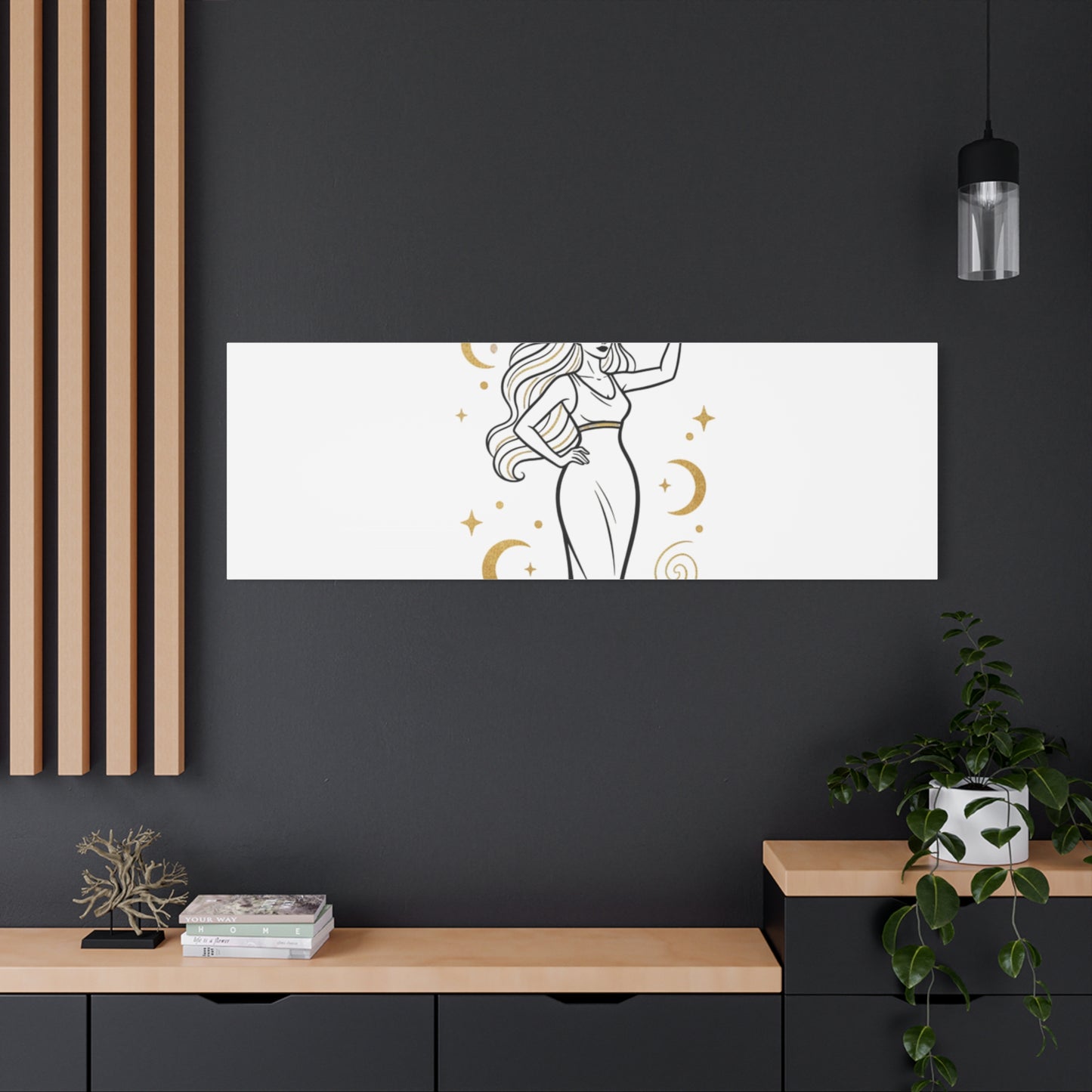 I Am Divine goddess art print | Matte Canvas wall art, manifestation decor