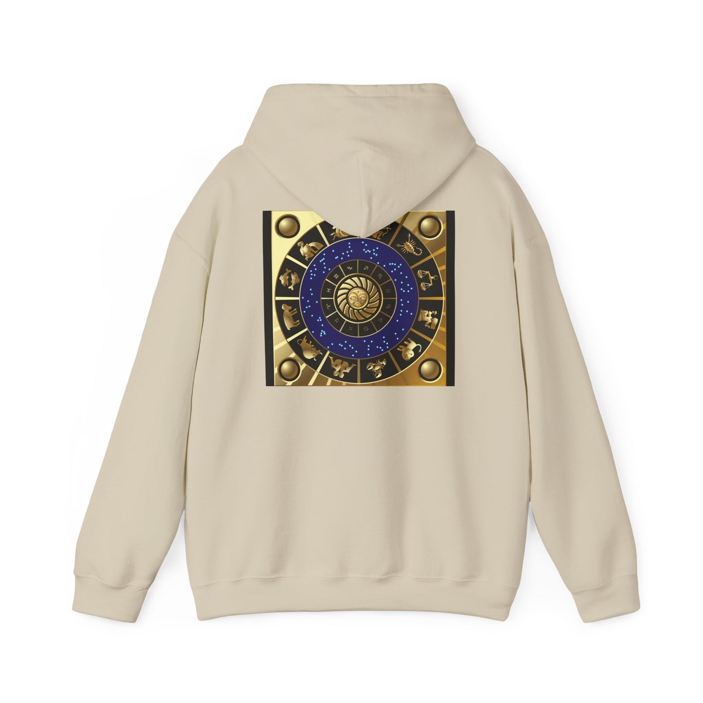Leo Zodiac Hoodie — Gold Lion Astrology Sweatshirt (Leo Symbol)