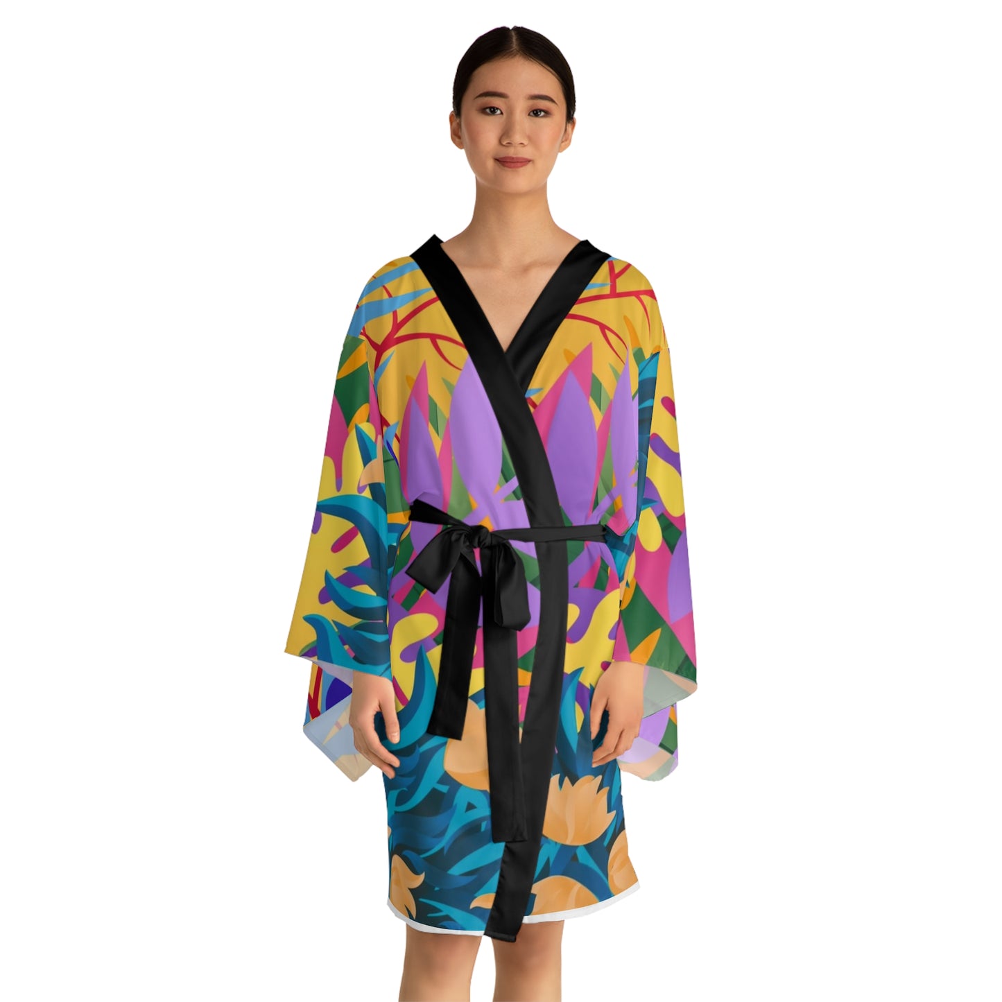 Tropical Floral Kimono Robe