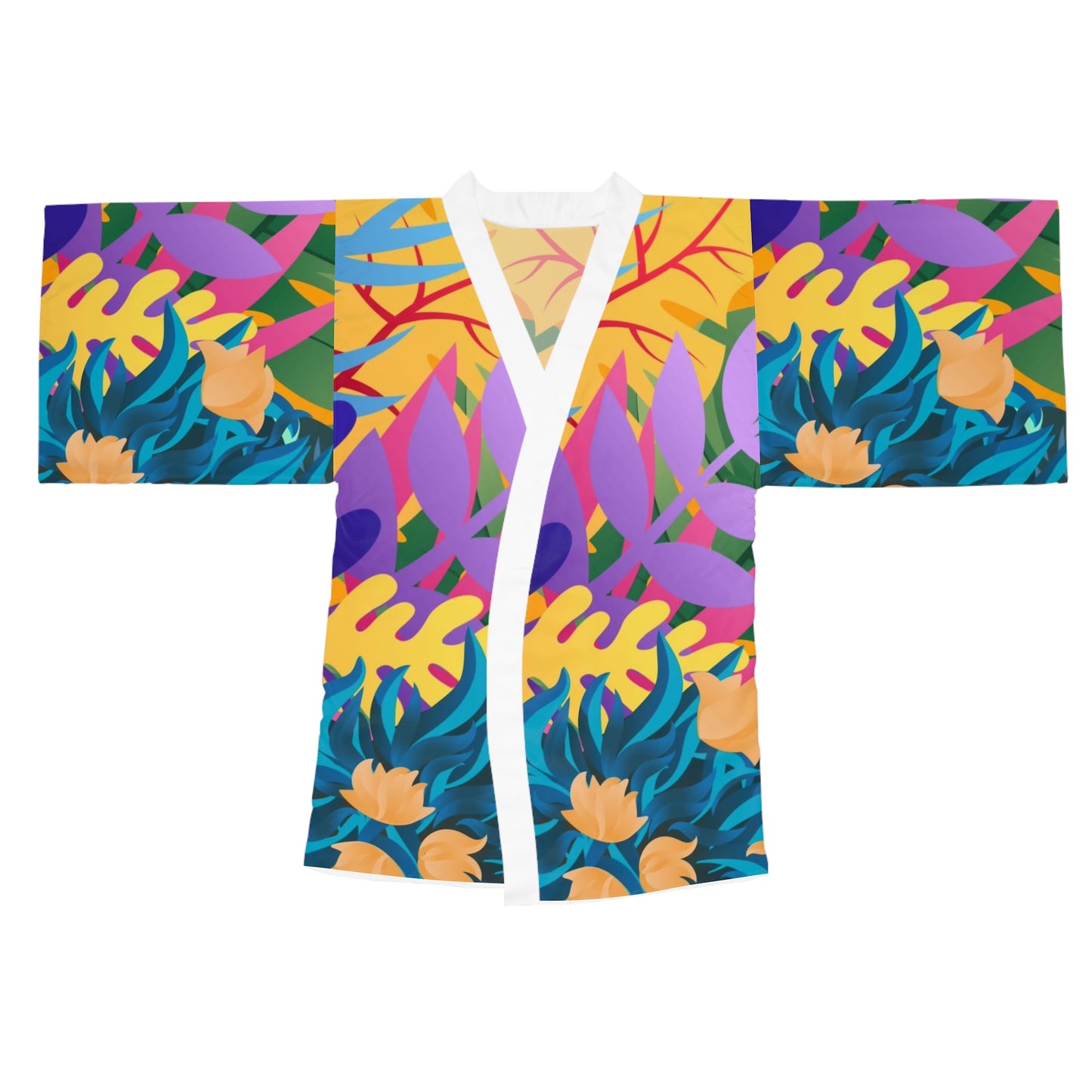 Tropical Floral Kimono Robe