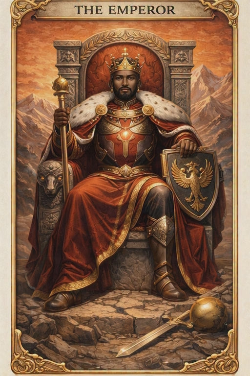 Emperor Tarot Hardcover Journal
